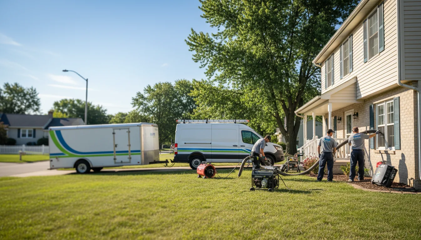 Flooded Basement Restoration And Cleanup With Repair in Pearl, IL near me
